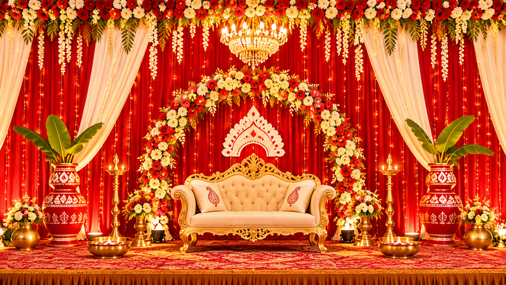 Banquet hall — full-room view
